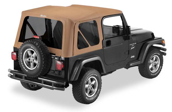 Bestop - Replace-A-Top For OEM - Jeep '97-02 Wrangler TJ (Spice Sailcloth; Tinted Windows; No Door Skins Included) | 79139-37 - Image 1