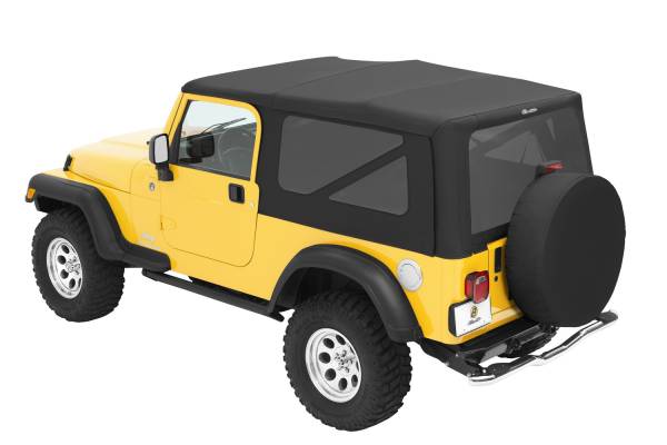 Replace-A-Top For OEM - Jeep '04-06 Wrangler TJ Unlimited (Black Diamond Sailcloth; Tinted Windows; No Door Skins Included) | 79140-35 - Image 1