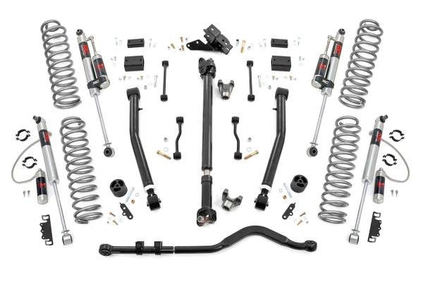 Rough Country - Rough Country - 3.5 Inch Lift Kit - Adj Lower - FR D/S - M1R - Jeep Wrangler Unlimited Rubicon (18-23) | 69144 - Image 1