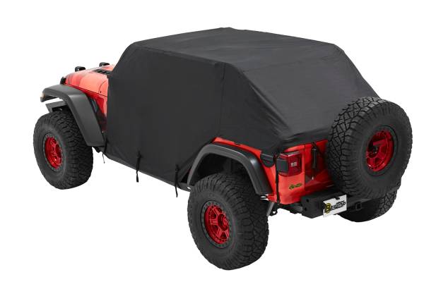 All Weather Trail Cover - Jeep '07-18 Wrangler JK / '18-26 JL 4-Door (Black, Trektop) | 81043-01 - Image 1
