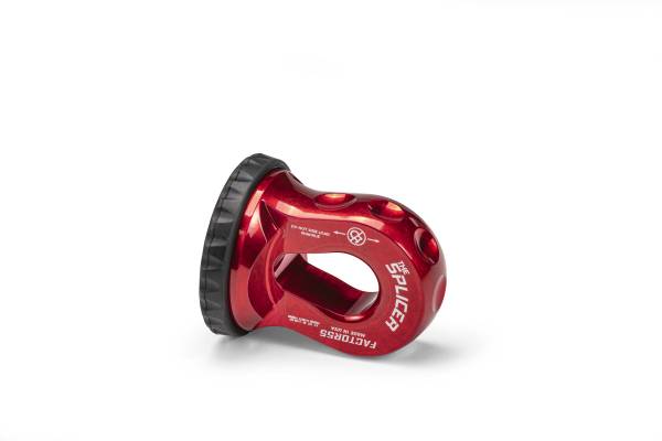 Factor 55 - SPLICER 3/8-1/2" SYNTHETIC ROPE SPLICE-ON SHACKLE MOUNT -- RED | 00352-01 - Image 1
