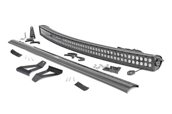 Rough Country - LED Light Kit - Windshield Mount - 50 in. BLK Dual Row - Jeep Cherokee XJ (84-01) | 70072 - Image 1