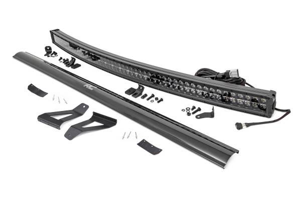 Rough Country - LED Light Kit - Windshield Mount - 50 in. BLK Dual Row - White DRL - Jeep Cherokee XJ (84-01) | 70074 - Image 1