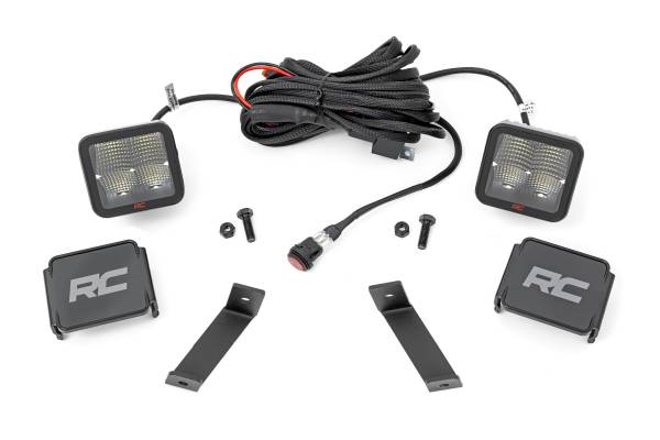 Rough Country - Rough Country - LED Light Kit - Ditch Mount - 2 in. Spectrum Pair - Spot - Jeep Cherokee KL (14-21) | 70084 - Image 1