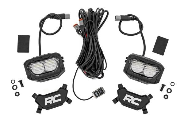 Rough Country - Rough Country - 5 Inch Light Pods - White/Amber DRL - Flood - Pair - 70118 - Image 1