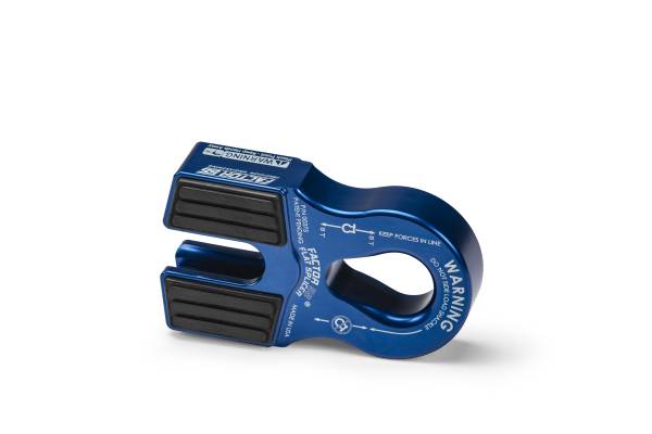 FLAT SPLICER 3/8-1/2" SYNTHETIC ROPE SPLICE-ON SHACKLE MOUNT -- BLUE | 00375-02 - Image 1
