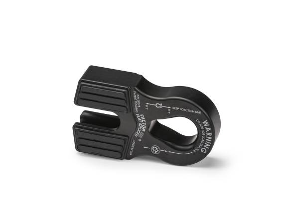 Factor 55 - FLAT SPLICER 3/8-1/2" SYNTHETIC ROPE SPLICE-ON SHACKLE MOUNT -- BLACK | 00375-04 - Image 1