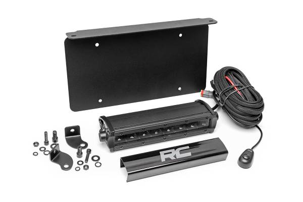 Rough Country - Rough Country - LED Light Kit - License Plate Mount - 8 in. Single Row Black Series | 70183 - Image 1