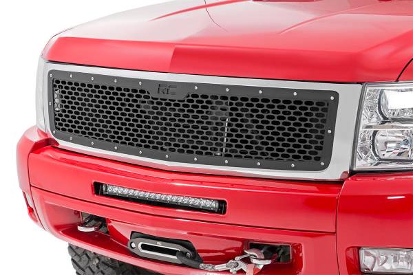 Rough Country - Rough Country - Mesh Grille - Chevy Silverado 1500 2WD/4WD (2007-2013) | 70194 - Image 1