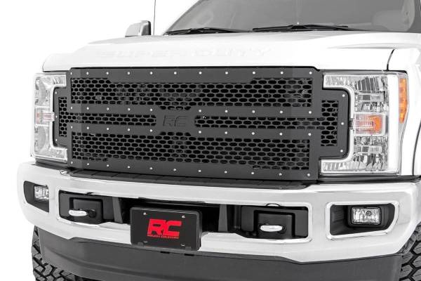 Rough Country - Rough Country - Mesh Grille - Ford F-250/F-350 Super Duty 2WD/4WD (2017-2019) | 70213 - Image 1