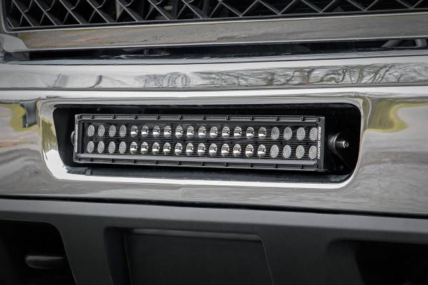 Rough Country - LED Light Mount - Bumper - 20 in. - Chevy Silverado 2500 HD 4WD (2011-2014) | 70522 - Image 1