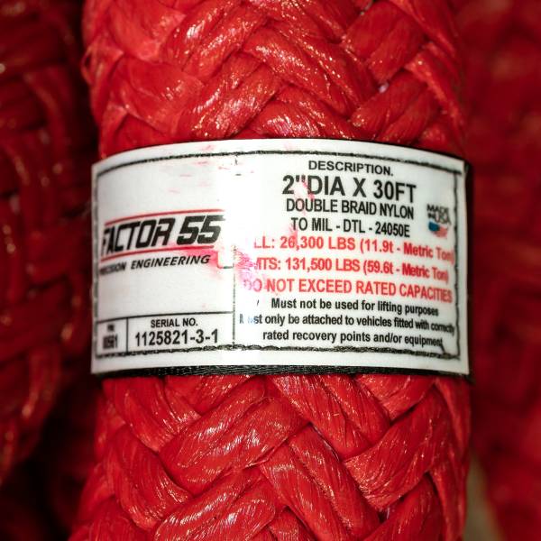 Factor 55 - EXTREME DUTY KINETIC ENERGY ROPE 2IN DIA X 30 FT | 00561 - Image 1