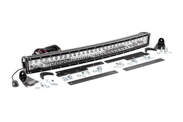 Rough Country - Rough Country - LED Light Kit - Behind Grille Mount - 30 in. Black Dual Row - White DRL - Chevy Silverado 1500 (14-15) | 70624 - Image 1