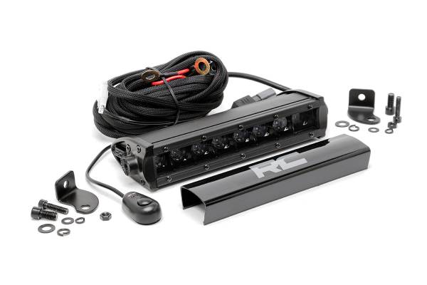 Rough Country - Rough Country - 8 Inch Black Series LED Light Bar - Single Row | 70718BL - Image 1