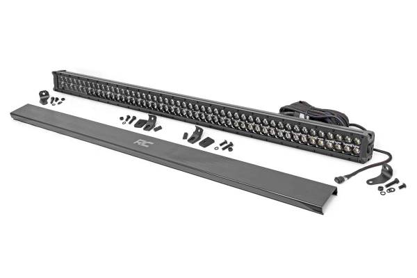 Rough Country - Rough Country - 50 Inch Black Series LED Light Bar - Dual Row - Cool White DRL | 70950BD - Image 1