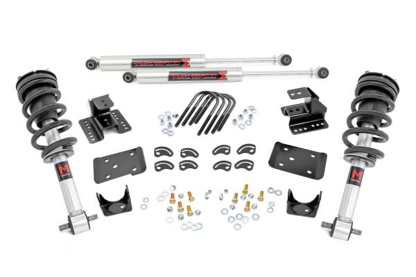 Rough Country - Rough Country - 2 Inch Lowering Kit - 4 Inch Rear Lowering - M1 - Chevy/GMC 1500 (14-18 & Classic) | 71640 - Image 1