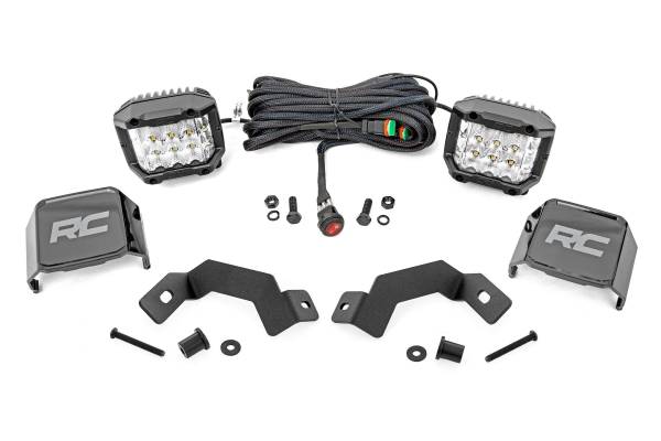 Rough Country - Rough Country - LED Light Kit - Ditch Mount - 3 in. OSRAM - Wide - Toyota Land Cruiser (24-25) | 72116 - Image 1