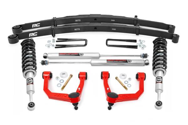 Rough Country - Rough Country - 3.5 Inch Lift Kit - Red UCA - N3 Struts - Toyota Tacoma 2WD/4WD (2005-2023) | 74232RED - Image 1