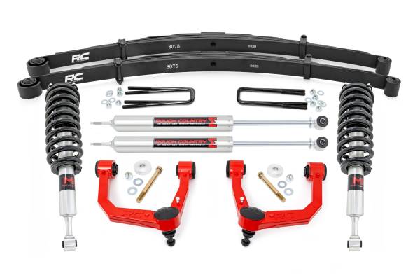 Rough Country - Rough Country - 3.5 Inch Lift Kit - Red UCA - M1 Struts - Toyota Tacoma 2WD/4WD (2005-2023) | 74241RED - Image 1