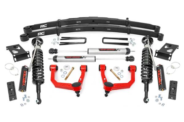 Rough Country - Rough Country - 3.5 Inch Lift Kit - Red UCA - Vertex/V2 - Toyota Tacoma 2WD/4WD (2005-2023) | 74258RED - Image 1