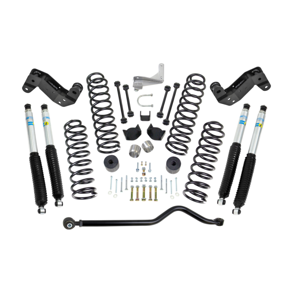 ReadyLift - Jeep JK 4" Coil Spring Kit With Adjustable Track Bar, Caster Correction Bracket, Exhuast Spacer With Bilstein Shocks | 69-6404 - Image 1