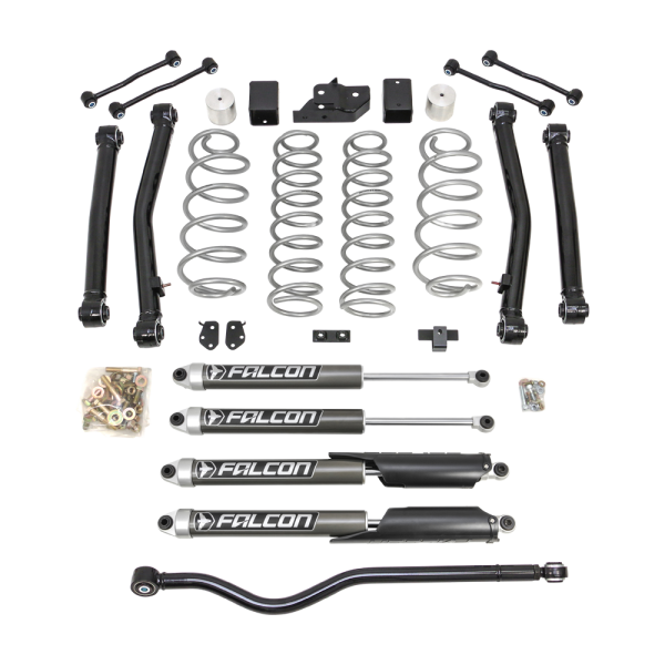 ReadyLift - Terrain Flex 4-Arm Kit With Falcon 2.1 Monotube Shocks 2018-2023 Jeep JL Wrangler | 69-6837 - Image 1