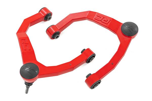 Rough Country - Rough Country - Red Forged Upper Control Arms - OE Upgrade - Red - Chevy/GMC Sierra/Silverado 1500 (19-25) | 10018RED - Image 1