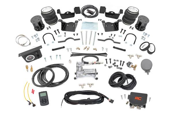 Rough Country - Air Spring Kit w/compressor - Wireless Controller - 3-5 Inch Lift Kit - Chevy/GMC 2500HD/3500HD (20- | 100345WC - Image 1