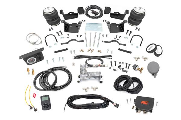 Rough Country - Air Spring Kit w/compressor - Wireless Controller - Chevy/GMC 2500HD/3500HD (20-25) | 10034WC - Image 1