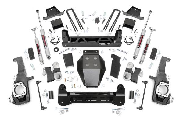 Rough Country - 7 Inch Lift Kit - NTD - Chevy/GMC 2500HD/3500HD 4WD (20-25) | 10130A - Image 1