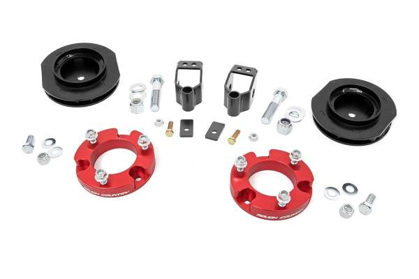 Rough Country - 2 Inch Lift Kit - X-REAS - Red Spacers - Toyota 4Runner 2WD/4WD (2010-2024) | 767RED - Image 1
