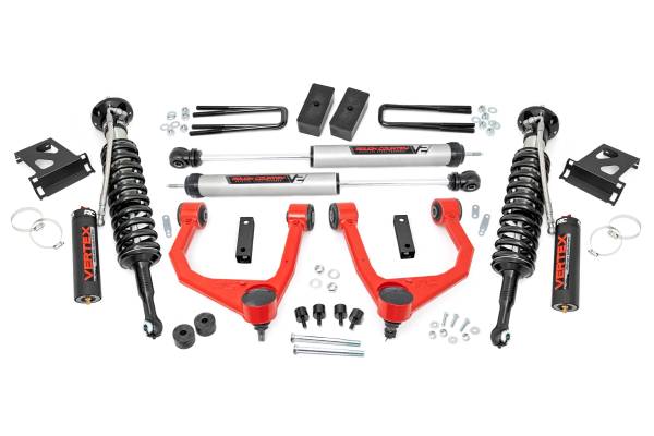 Rough Country - Rough Country - 3.5 Inch Lift Kit - Vertex/V2 - Toyota Tundra 4WD (2007-2021) | 76857RED - Image 1