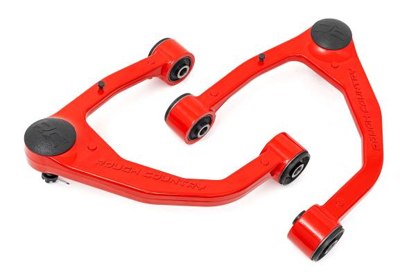 Rough Country - Rough Country - Red Forged Upper Control Arms - OE Upgrade - Toyota Tundra 2WD/4WD (07-21) | 76901RED - Image 1