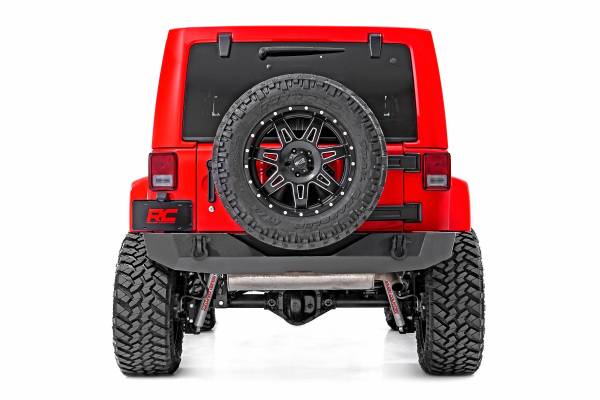 Rough Country - Rough Country - Rear Bumper - Full Width - Jeep Wrangler JK/Wrangler Unlimited (2007-2018) | 10593A - Image 1