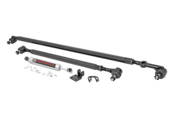Rough Country - Rough Country - HD Steering Kit - Stabilizer Combo - Jeep Comanche MJ/Wrangler TJ/Wrangler Unlimited | 10613 - Image 1