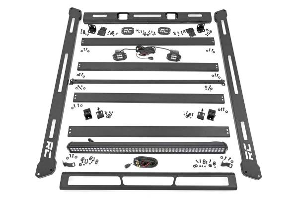 Rough Country - Rough Country - Roof Rack - Black Series Lights - Jeep Wrangler JL (21-25)/Wrangler Unlimited (18-25) | 10622 - Image 1
