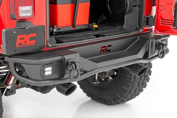 Rough Country - Rear Bumper - Tubular - Jeep Wrangler JK/Wrangler Unlimited (2007-2018) | 10649 - Image 1