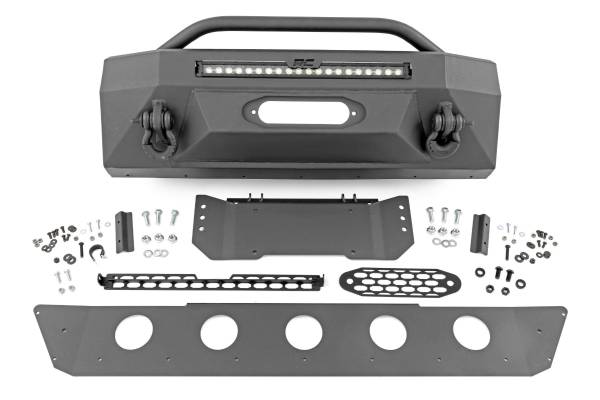 Rough Country - Front Bumper - Hybrid - 20 in. Blk LED - Amber - Toyota 4Runner 2WD/4WD (14-24) | 10746 - Image 1