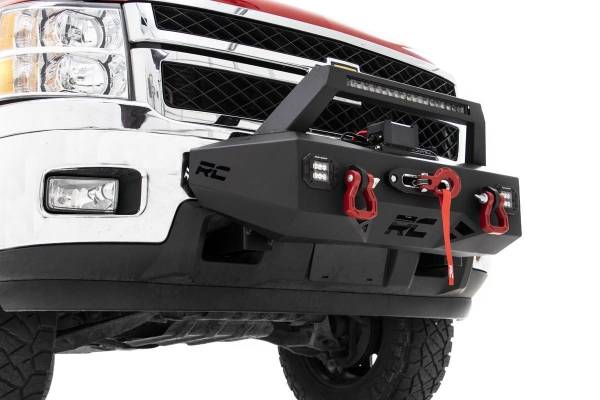 Rough Country - Rough Country - EXO Winch Mount Kit - Chevy Silverado 2500 HD/3500 HD 2WD/4WD (2011-2019) | 10764 - Image 1