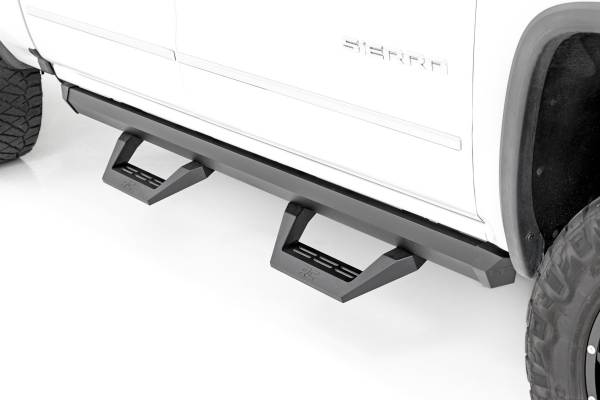 Rough Country - SRX2 Adj Aluminum Step - Crew Cab - Chevy/GMC 1500/2500HD/3500HD (07-18 & Classic) | 11009A - Image 1