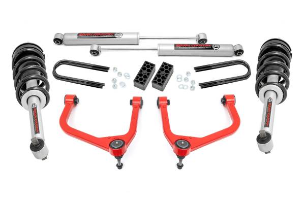 Rough Country - Rough Country - 3.5 Inch Lift Kit - N3 Struts - Chevy Silverado 1500 2WD/4WD (2025) | 110431RED - Image 1