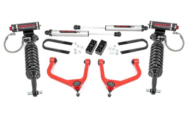 Rough Country - 3.5 Inch Lift Kit - Vertex/V2 - Chevy Silverado 1500 2WD/4WD (2025) | 110457RED - Image 1