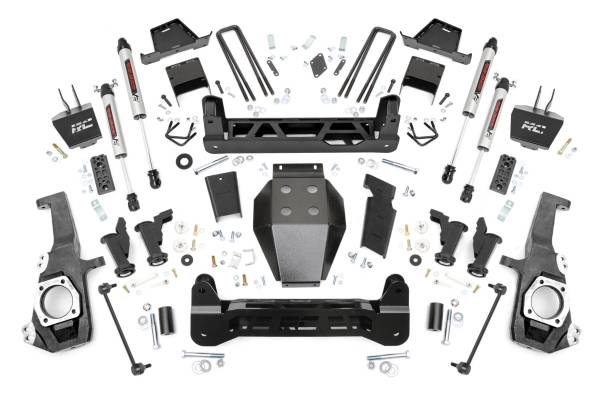 Rough Country - 7 Inch Lift Kit - Torsion Drop - V2 - w/ Overloads - Chevy/GMC 2500HD/3500HD (20-25) | 111270 - Image 1