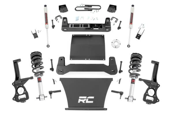 Rough Country - Rough Country - 6 Inch Lift Kit - Mono Leaf Rear - M1 Struts/M1 - Chevy Silverado 1500 (25-26) - 111640 - Image 1