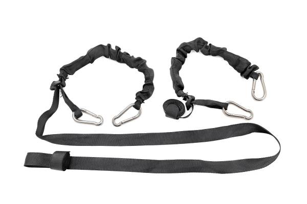 Rough Country - Rough Country - Elastic Straps - Carabiner Ends - 1 in. X 6' - Pair | 117701A - Image 1
