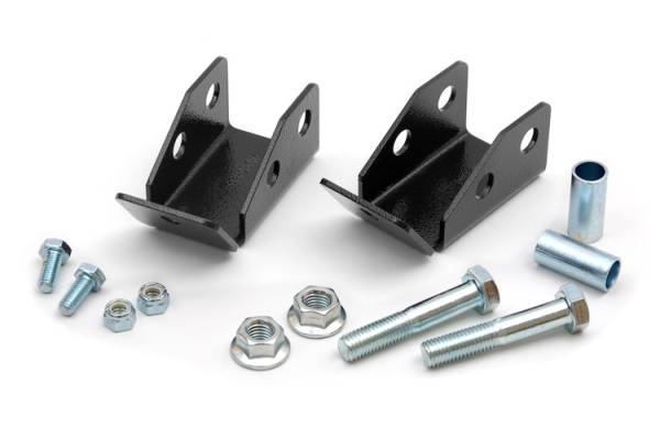 Rough Country - Rough Country - Shock Relocation Brackets - Rear - Jeep Wrangler TJ (97-06)/Wrangler Unlimited (04-06) | 1185 - Image 1