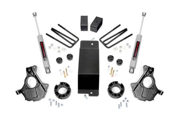 Rough Country - 3.5 Inch Lift Kit - Alum/Stamp Steel LCA - Chevy/GMC 1500 (14-18 & Classic) | 12130 - Image 1