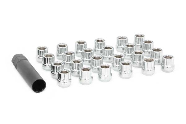 Rough Country - Lug Nut Set - 1/2x20 - 24 Qty - Chrome - Open End | 122024CHOE - Image 1