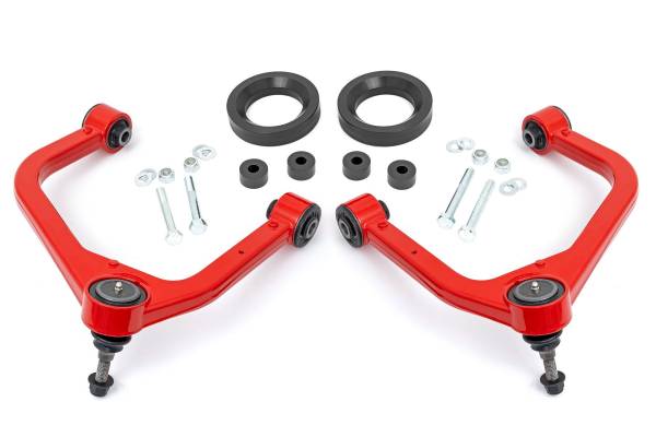 Rough Country - Rough Country - 1.75 Inch Leveling Kit - Forged Red UCA - AT4 - GMC Sierra 1500 (2019-2025 & Classic) | 1325RED - Image 1