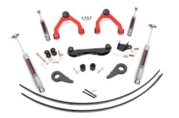 Rough Country - Rough Country - 2-3 Inch Lift Kit - Rear AAL - Chevy C1500/K1500 Truck & SUV 4WD (1988-1999) | 17030RED - Image 1